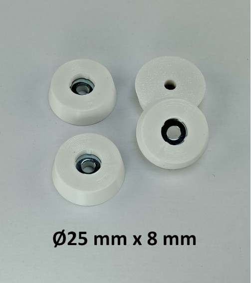 25 x 8 mm - TPU Gumene Nogice za nameštaj i elektroniku