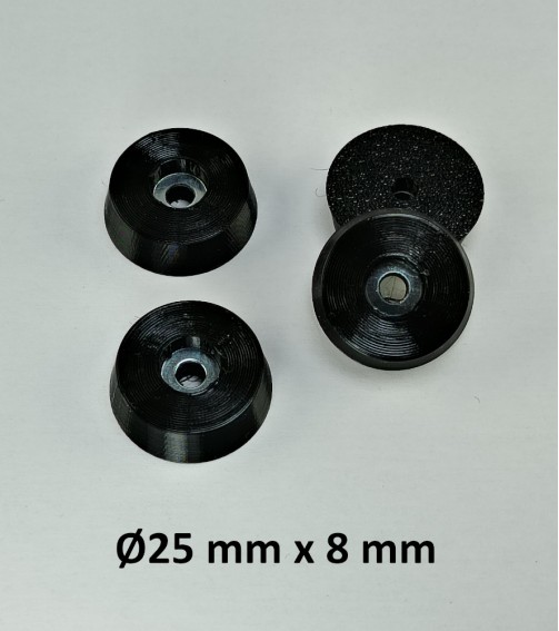 25 x 8 mm - TPU Gumene Nogice za nameštaj i elektroniku